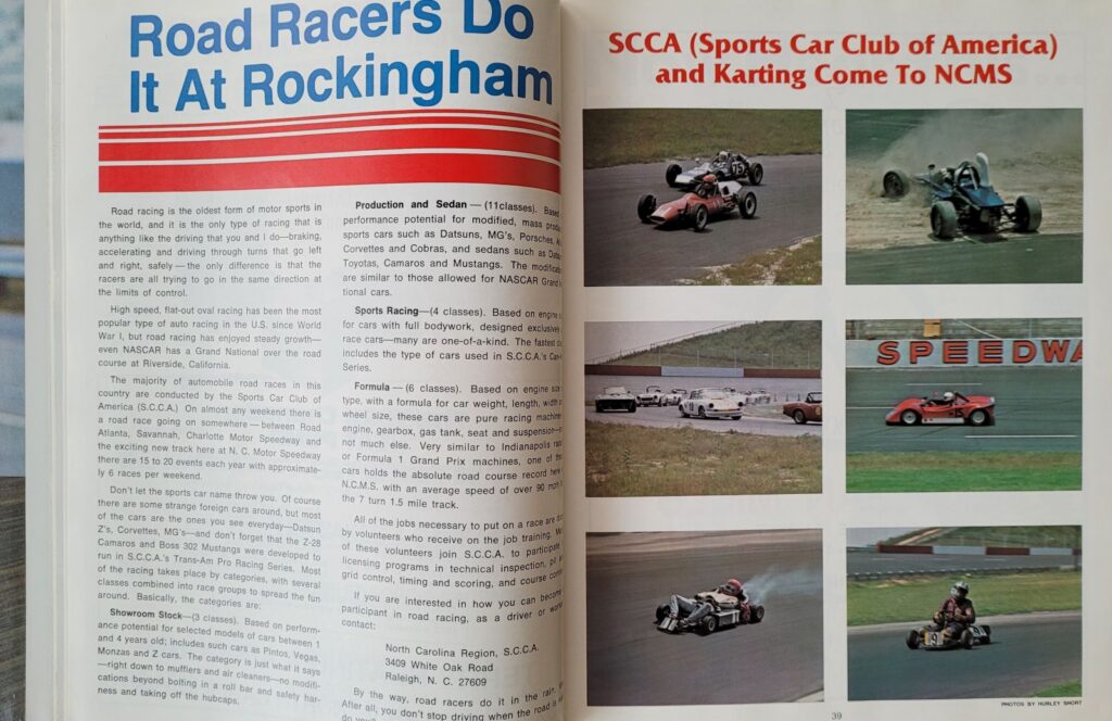 1978 NASCAR NCMS Rockingham American 500 Program - Pages 38-39