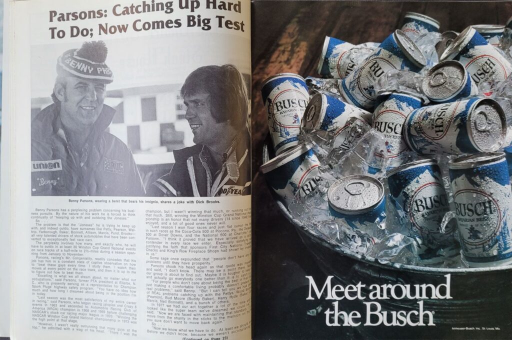 1978 NASCAR NCMS Rockingham Carolina 500 Program - Pages 20-21