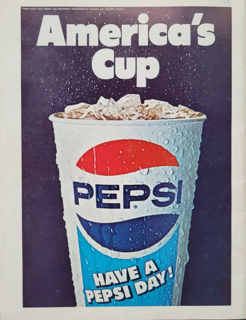 1978 NASCAR Ontario Los Angeles Times 500 Program Back Cover