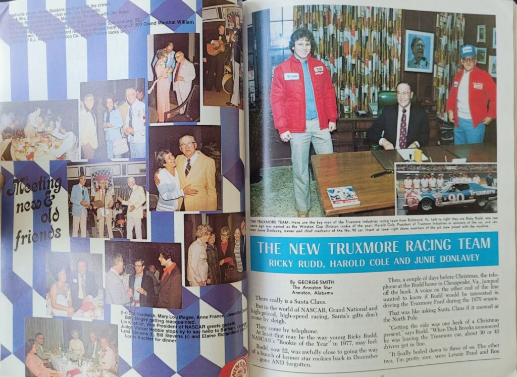 1979 NASCAR AIMS Talladega Winston 500 Program - Pages 50-51