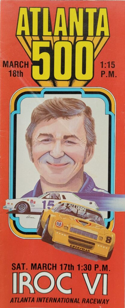 1979 NASCAR Atlanta 500 Ticketing Brochure Front