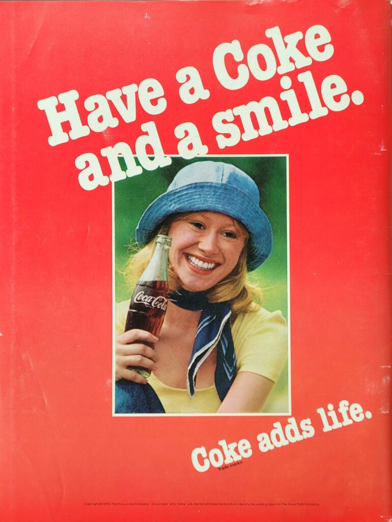 1979 NASCAR Atlanta Dixie 500 Program Back Cover