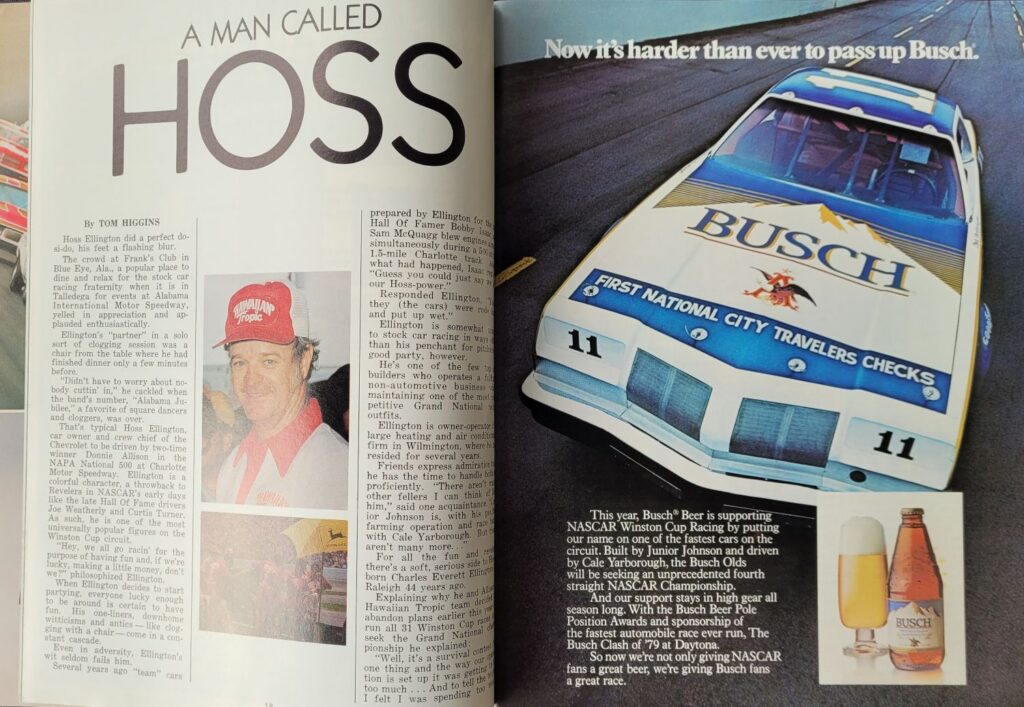 1979 NASCAR Charlotte NAPA National 500 Program - Pages 18-19