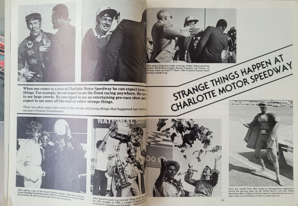 1979 NASCAR Charlotte World 600 Program - Pages 38-39