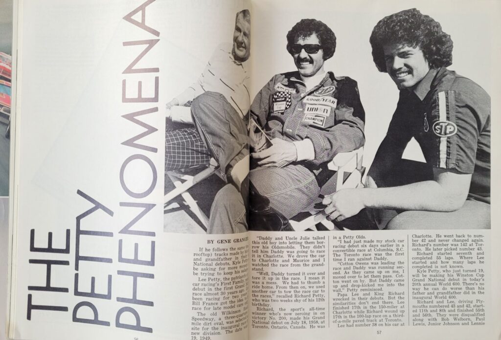 1979 NASCAR Charlotte World 600 Program - Pages 56-57