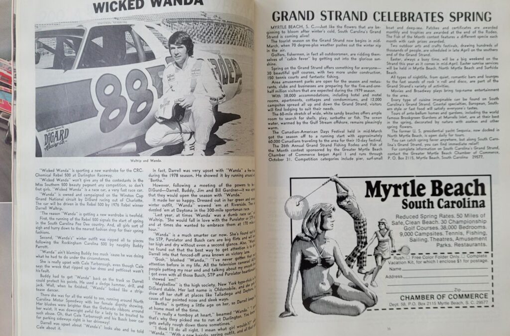 1979 NASCAR Darlington CRC Chemicals Rebel 500 Program - Pages 34-35