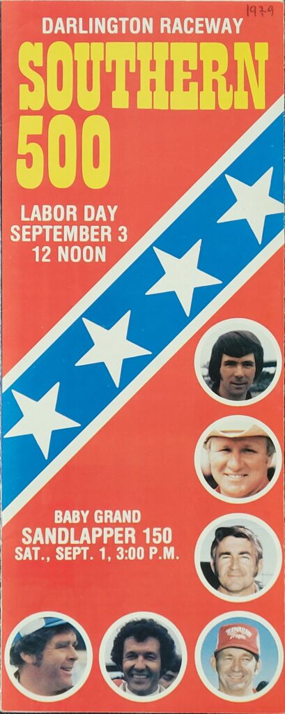 1979 NASCAR Darlington Southern 500 Ticketing Brochure - Front