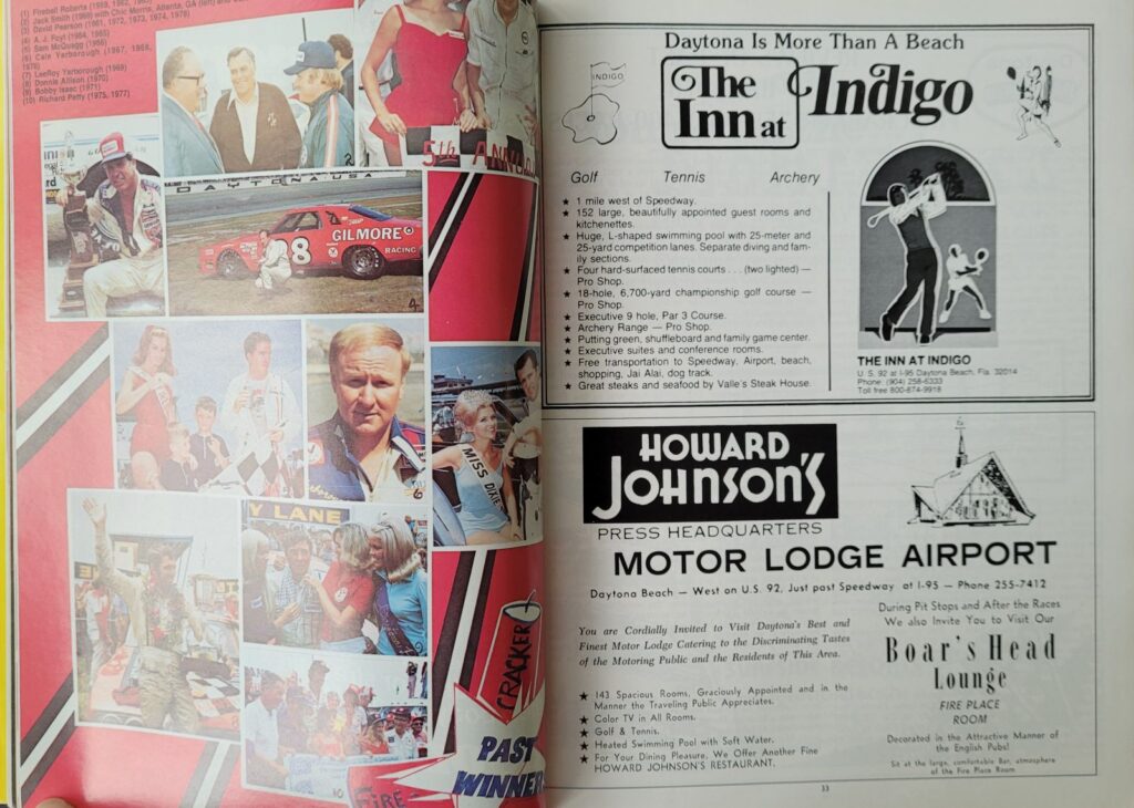 1979 NASCAR Daytona Firecracker 400 Program - Pages 32-33