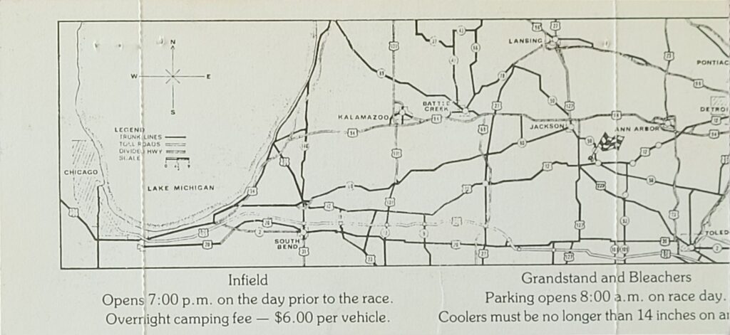 1979 NASCAR Michigan Champion Spark Plug 400 Ticket Stub - Back