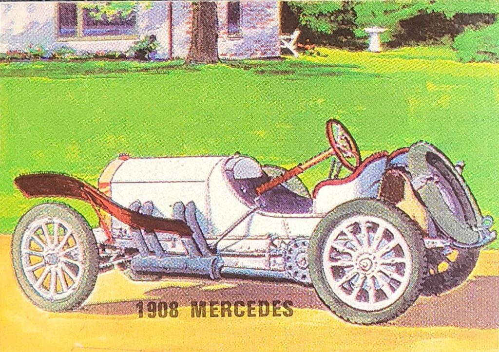 1967-68 Weet-Bix (AU) Grand Prix 1908 Mercedes Card #3 