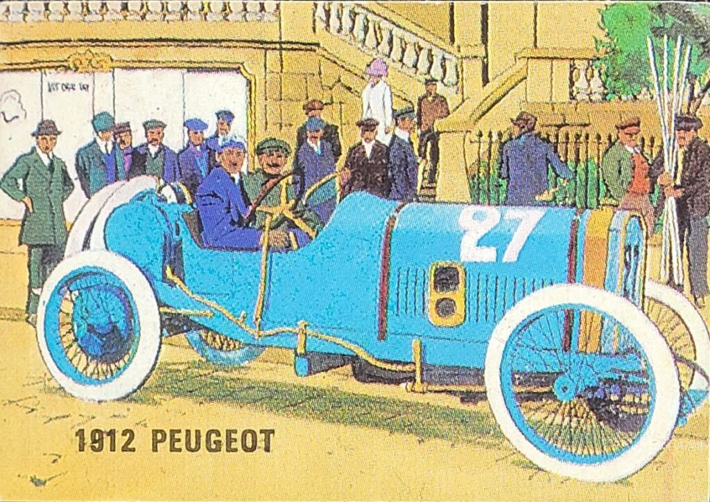 1967-68 Weet-Bix (AU) Grand Prix 1912 Peugeot Card #4 - Front