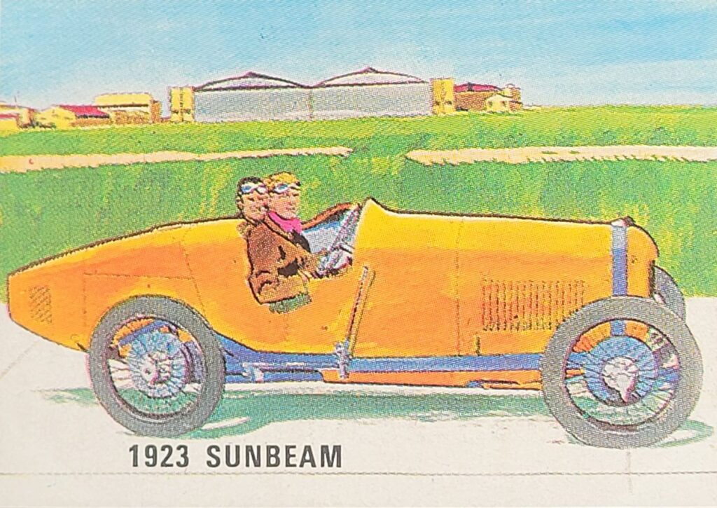 1967-68 Weet-Bix (AU) Grand Prix 1923 Sunbeam Card #7 - Front