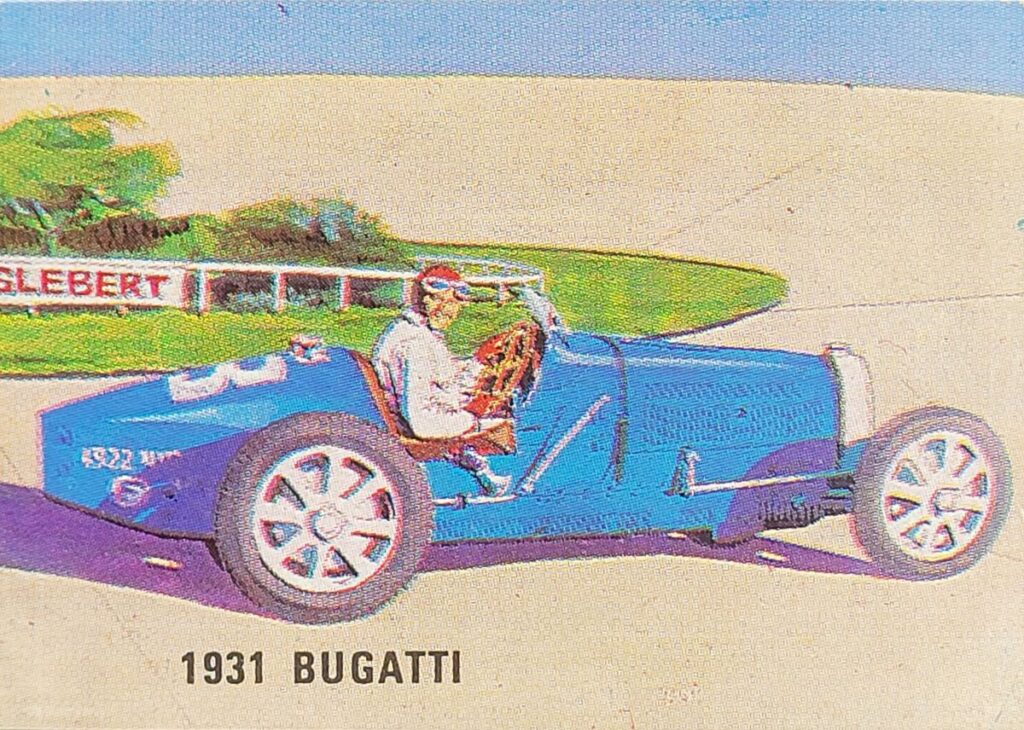 1967-68 Weet-Bix (AU) Grand Prix 
1931 Bugatti Card #10 