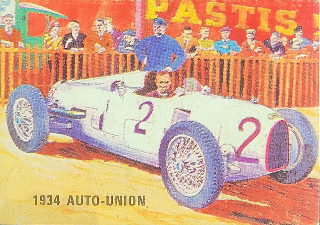 1967-68 Weet-Bix (AU) Grand Prix 1934 Auto-Union Card #12 - Front