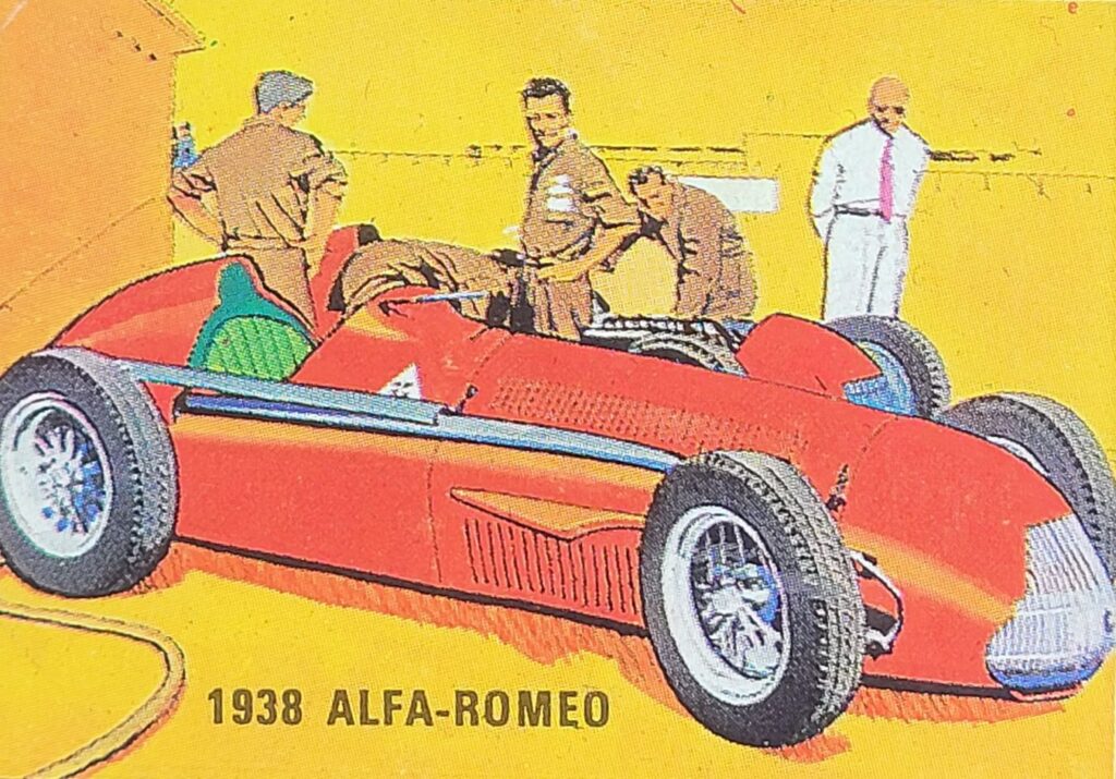 1967-68 Weet-Bix (AU) Grand Prix 1938 Alfa-Romeo Card #14 - Front
