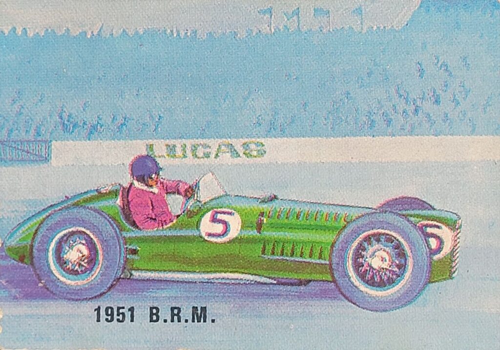 1967-68 Weet-Bix (AU) Grand Prix 1951 B.R.M. Card #16 - Front
