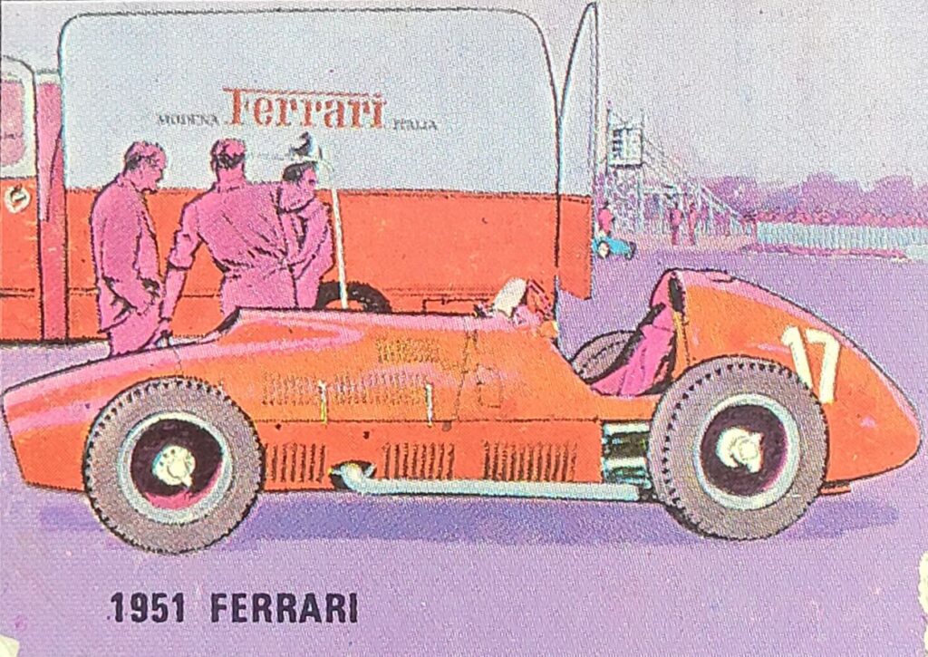 1967-68 Weet-Bix (AU) Grand Prix 1951 Ferrari Card #15 - Front